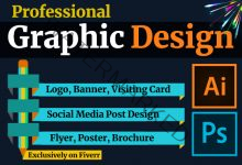 Photo of I will design attractive logo, banner, flyer, poster, and any other graphics